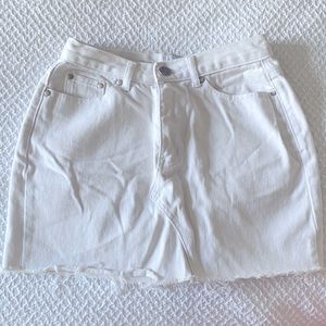 Never worn White denim skirt from Princess Polly!